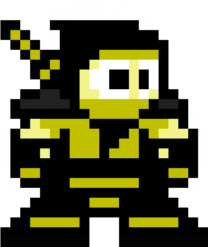 8 Bit Mk Scorpion By Lpugh-d3k0hz5 - Scorpion Mortal Kombat 8 Bits (640x640), Png Download
