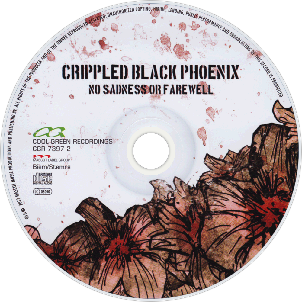 Crippled Black Phoenix No Sadness Or Farewell Cd Disc - No Sadness Or Farewell (1000x1000), Png Download