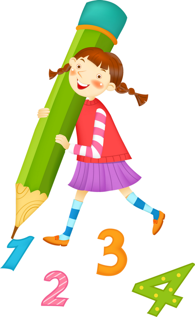 Клипарт Дети - Vector School (628x1024), Png Download