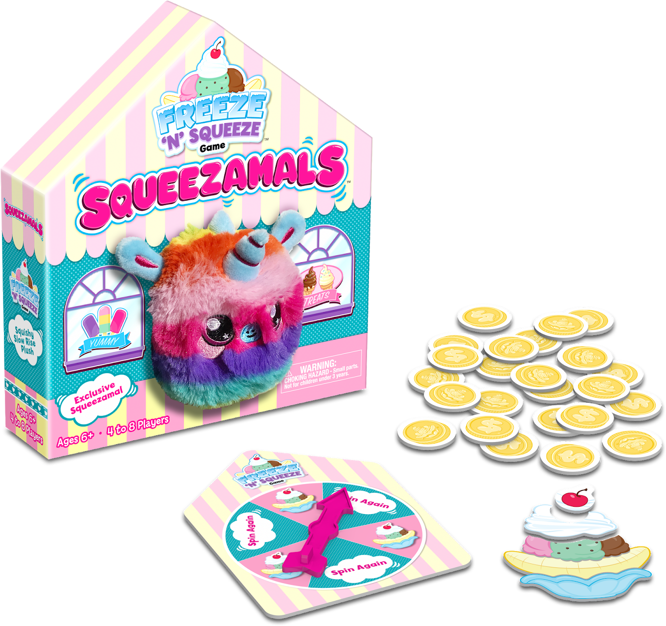 The New Squeezamals Freeze N' Squeeze Game Will Promote - Game (1600x1394), Png Download