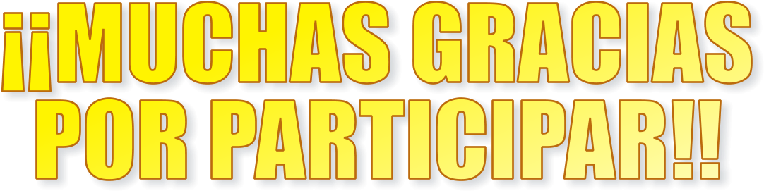 ¡¡muchas Gracias Por Participar (1104x296), Png Download