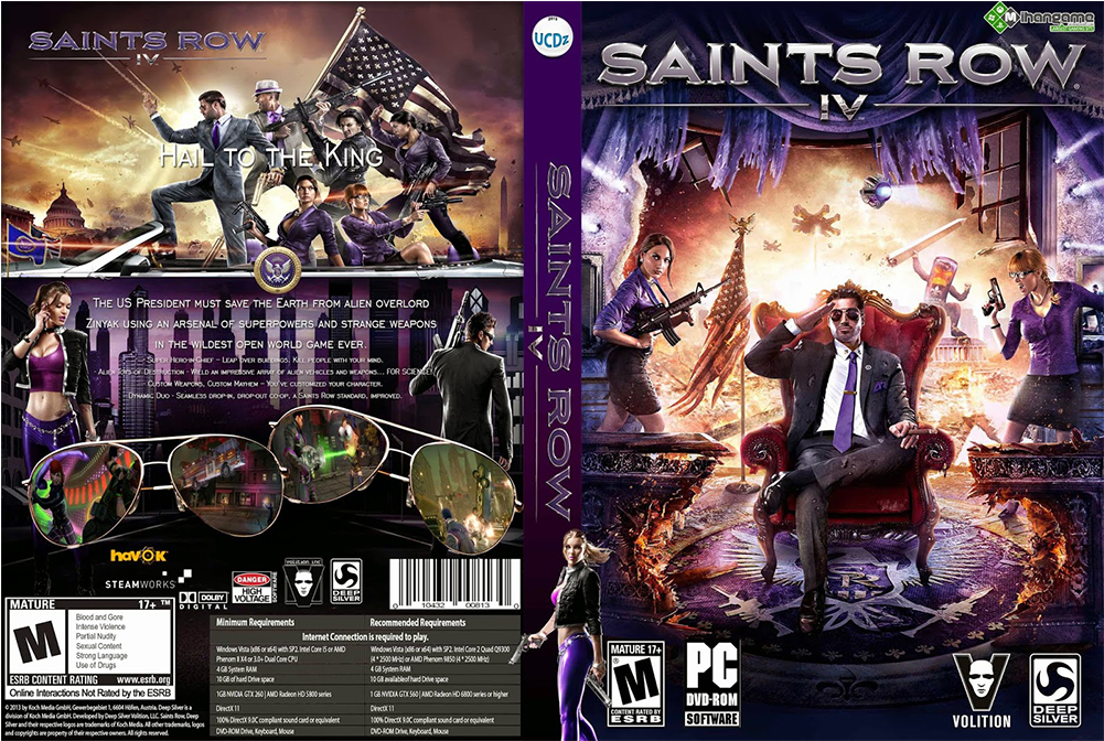 Saint Row Iv - Saints Row Iv Cover Pc (1000x1000), Png Download