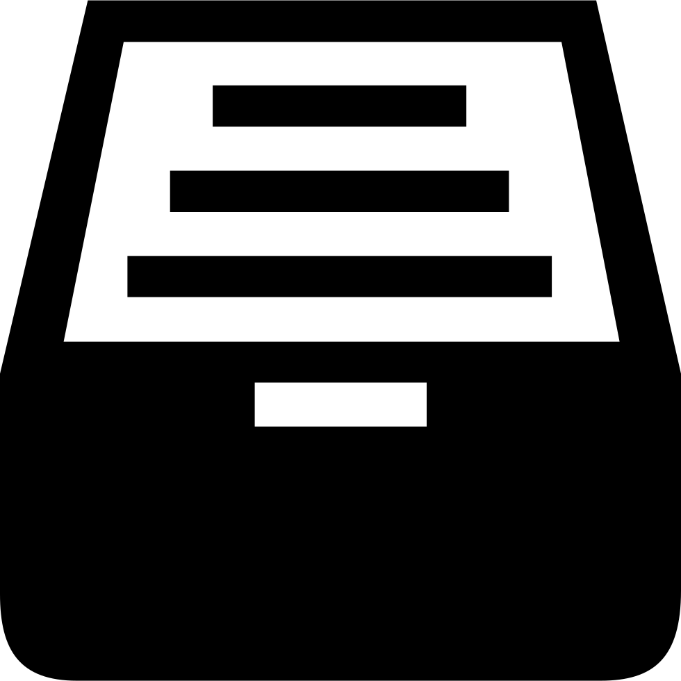 Si Glyph Svg Png Icon Free Download - File Box Icon (980x980), Png Download