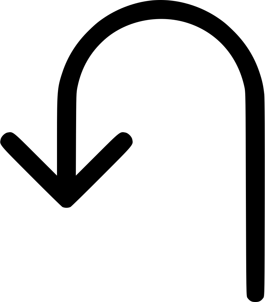 Turn Left Back Arrow Comments - Portable Network Graphics (860x980), Png Download