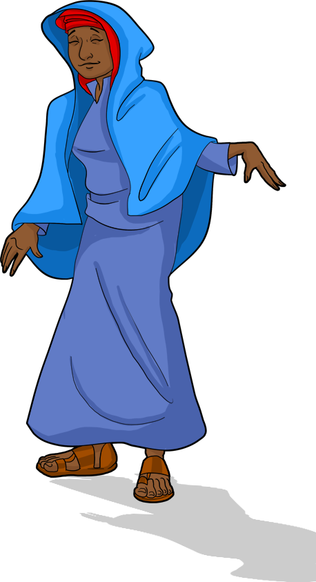 Villager Living In Capernaum During Time Of Yeshua - Women Of The Bible Clip Art (458x843), Png Download