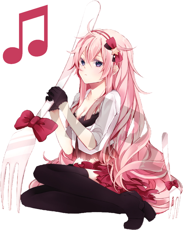 Megurine Luka Render 3 By Meltingxsnow-d4jr104 (668x819), Png Download
