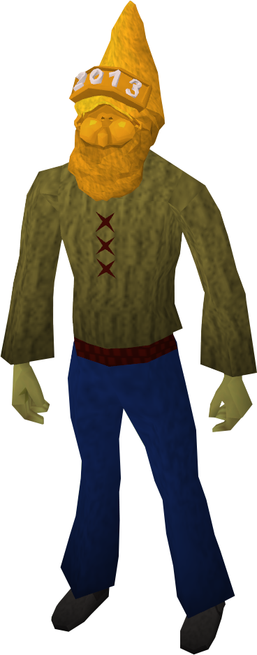 Requirements, Golden Gnome Hat 2013 Equipped - Costume (368x938), Png Download