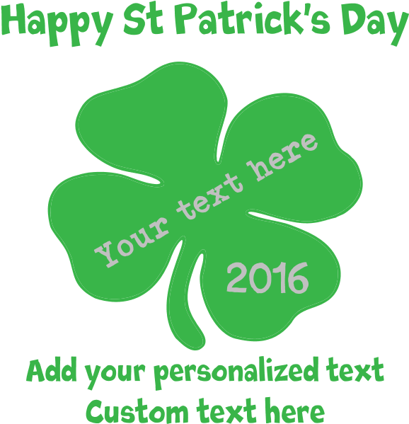 Favorite - St Patricks Day Personalized Banner (690x700), Png Download