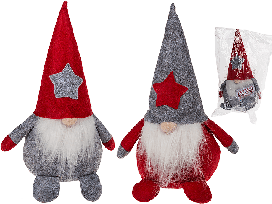 Grey Felt Christmas Decorations (945x709), Png Download