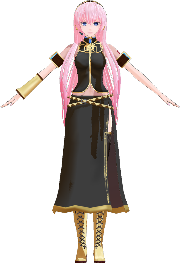 Luka Megurine - Ponytail (700x900), Png Download