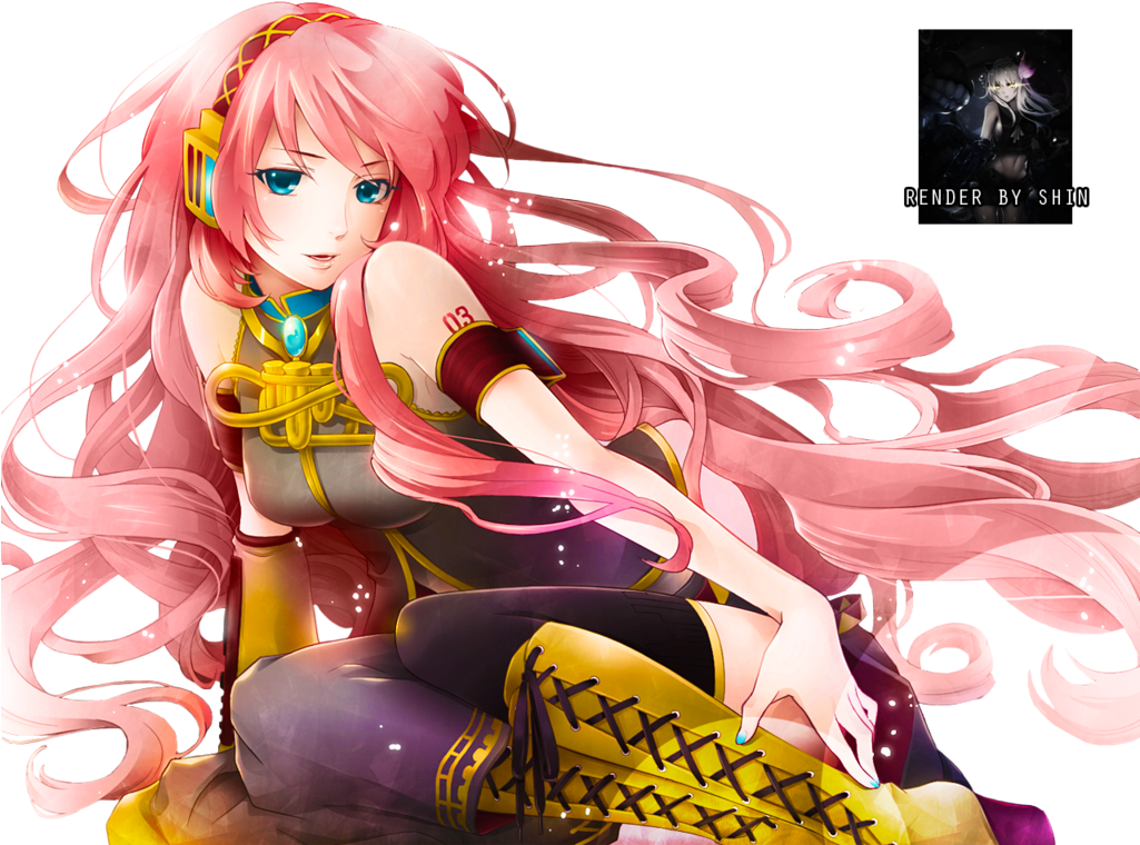 Megurine Luka Render By Le-ryuuji - Luka Megurine (1024x768), Png Download