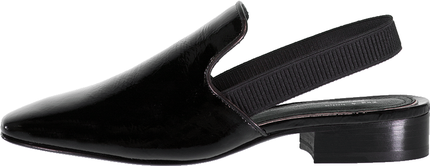 Rag & Bone Luis Patent Slingback In Black - Slingback (960x1223), Png Download