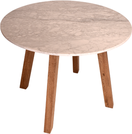 Marble & Oak Round Table Top - Coffee Table (724x1028), Png Download