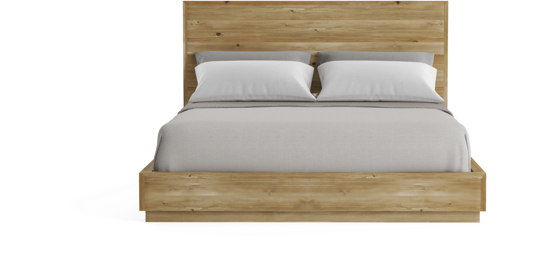 Bruin Wooden Queen Size Bed Frame - Bed Frame (2000x1036), Png Download
