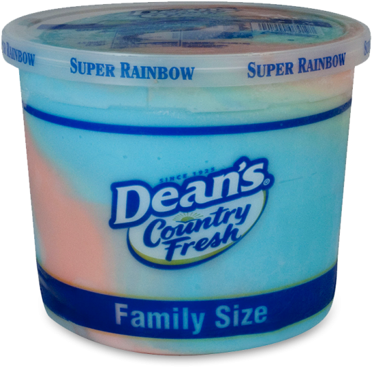 Dean's Country Fresh Super Rainbow Ice Cream Family - Deans Ice Cream (547x900), Png Download