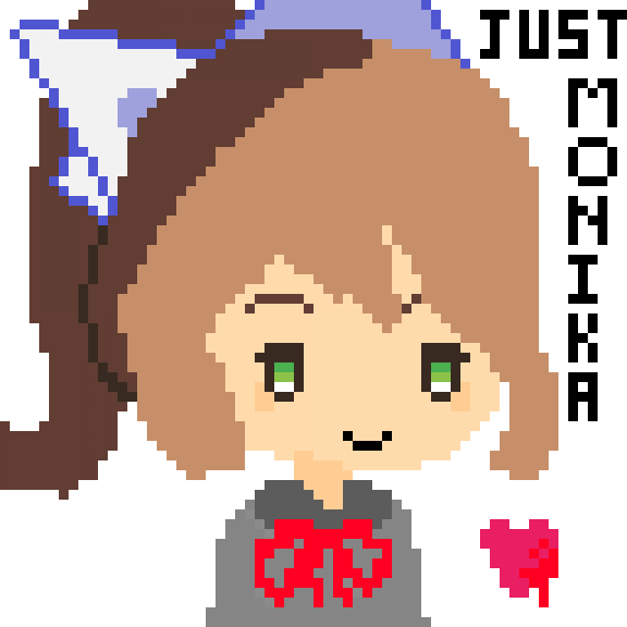 Random Image From User - Just Monika: A Doki Doki Literature Club Song (576x576), Png Download