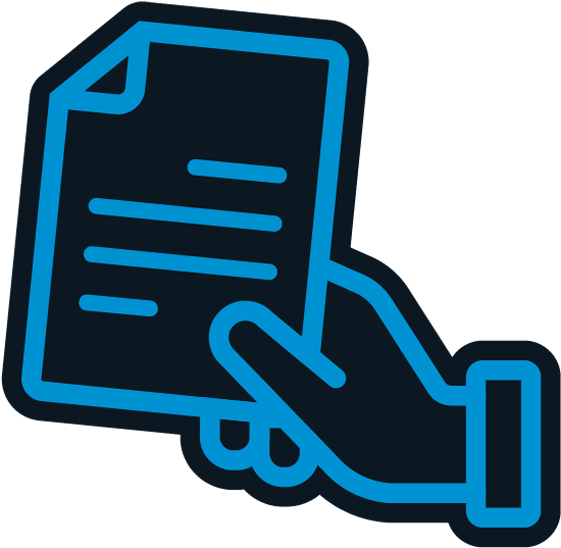 Image Of Hand Holding Paper Denoted That If A Customer - Customer (600x600), Png Download