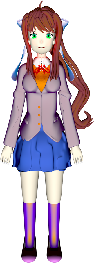 Oc Fanartmonika Model Almost Done - Cartoon (1117x1080), Png Download
