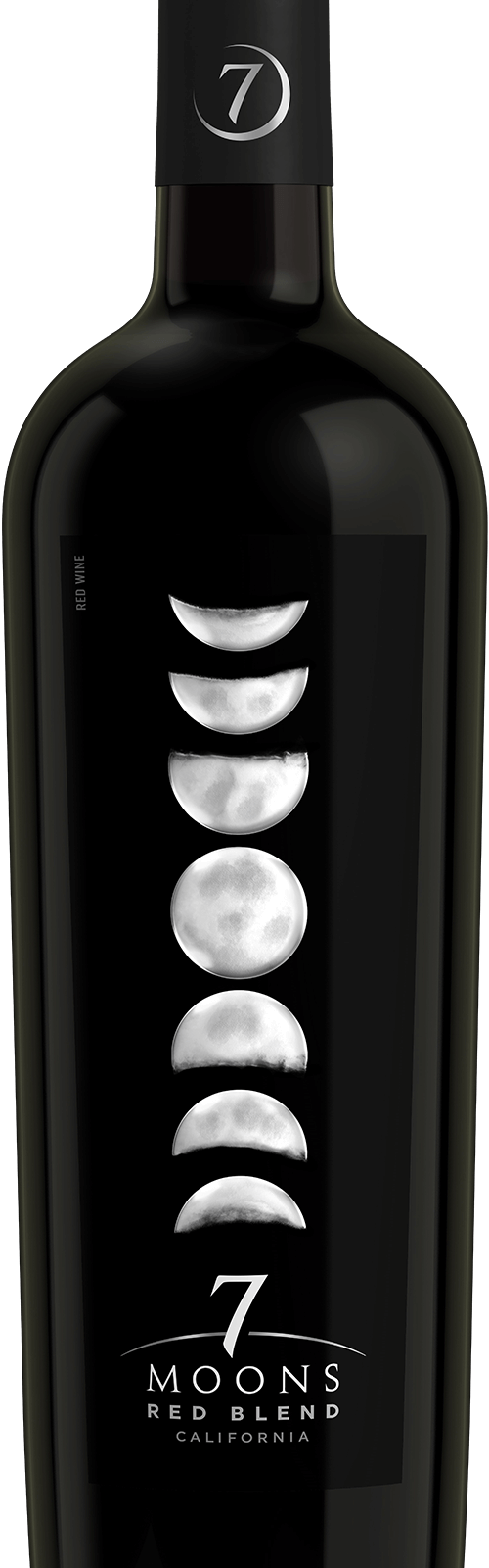 Scroll - 7 Moons Wine Label (500x1600), Png Download