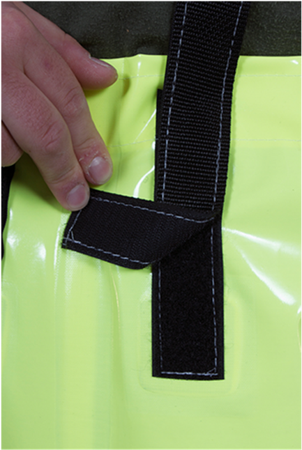 Bib Overall In Higlo 1 1/2" Straps With Hook & Loop - Polo Shirt (509x768), Png Download