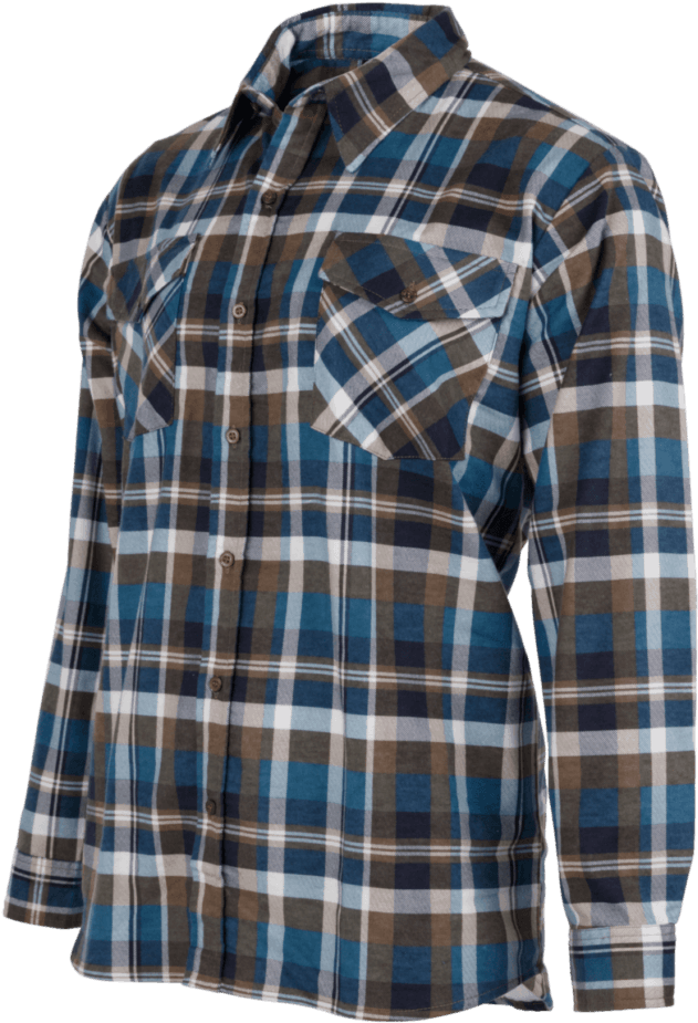 Stag Brushed Cotton Shirt - Plaid (796x1024), Png Download