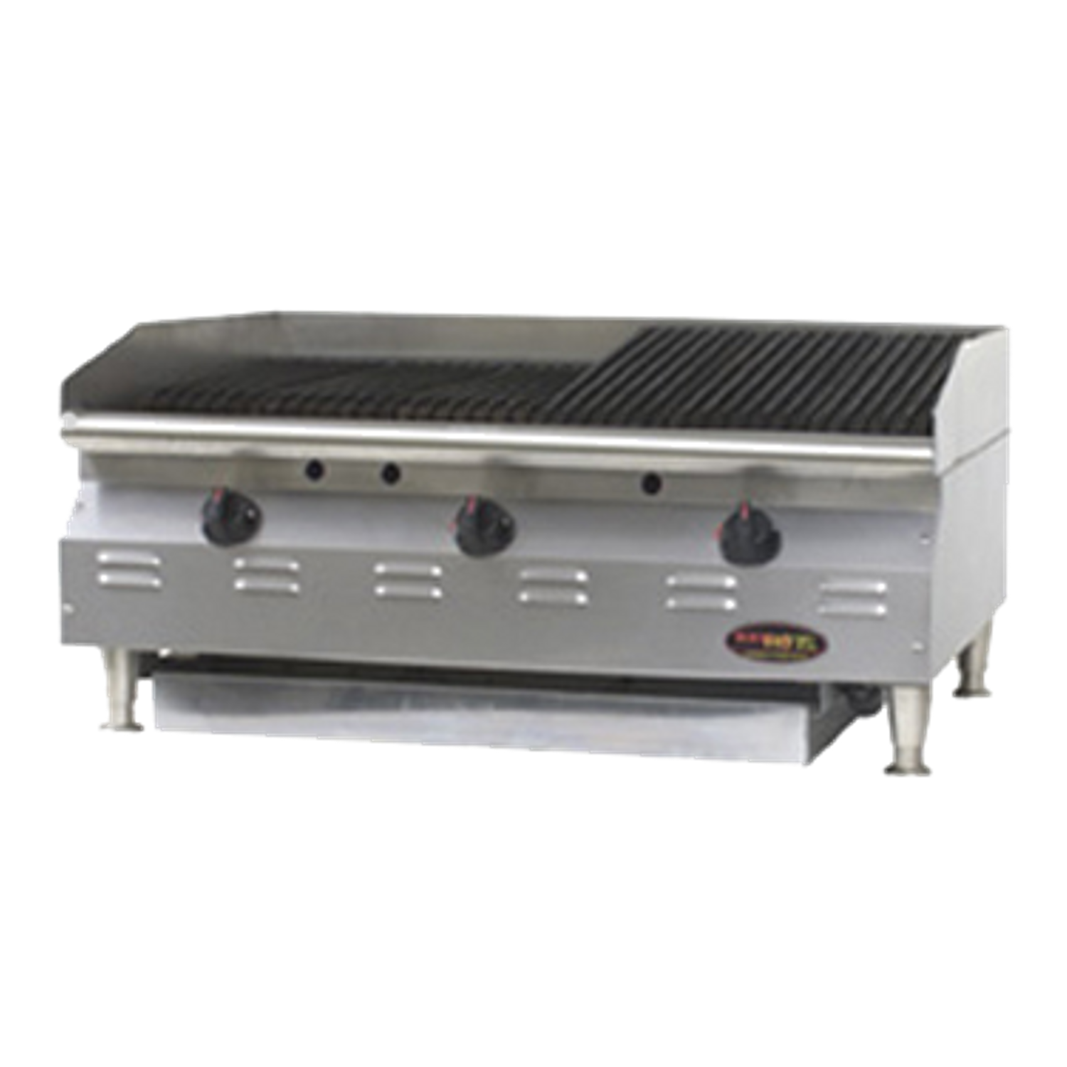 Eagle Clchrbl 48 Ng X Redhots Chef Line Charbroiler, - Eagle 24" Lava Rock Gas Charbroiler (1500x1500), Png Download