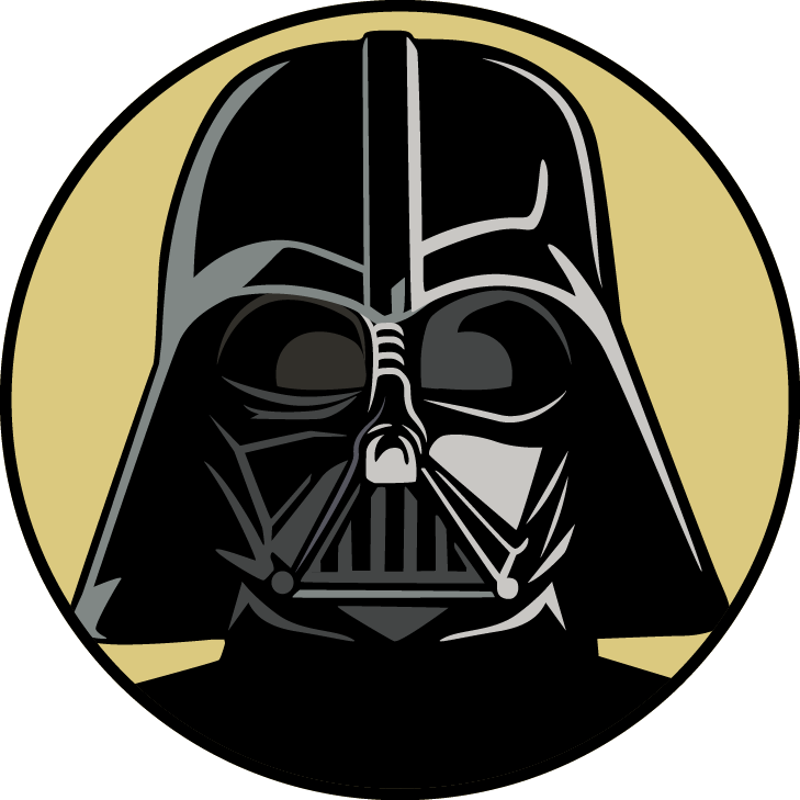 Calling Him "scruffy Looking," But Through A Gutsy, - Star Wars Clipart Darth Vader Icon (729x729), Png Download