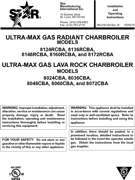 Download Owner Manual - Star Manufacturing (612x792), Png Download