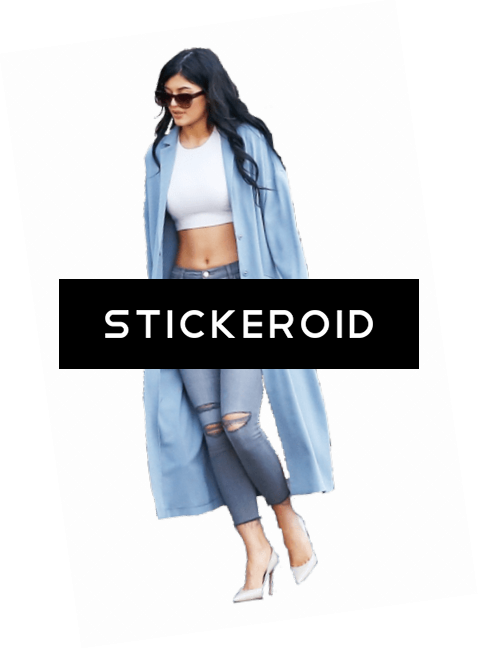 Kylie Jenner Walking - Girl (478x649), Png Download