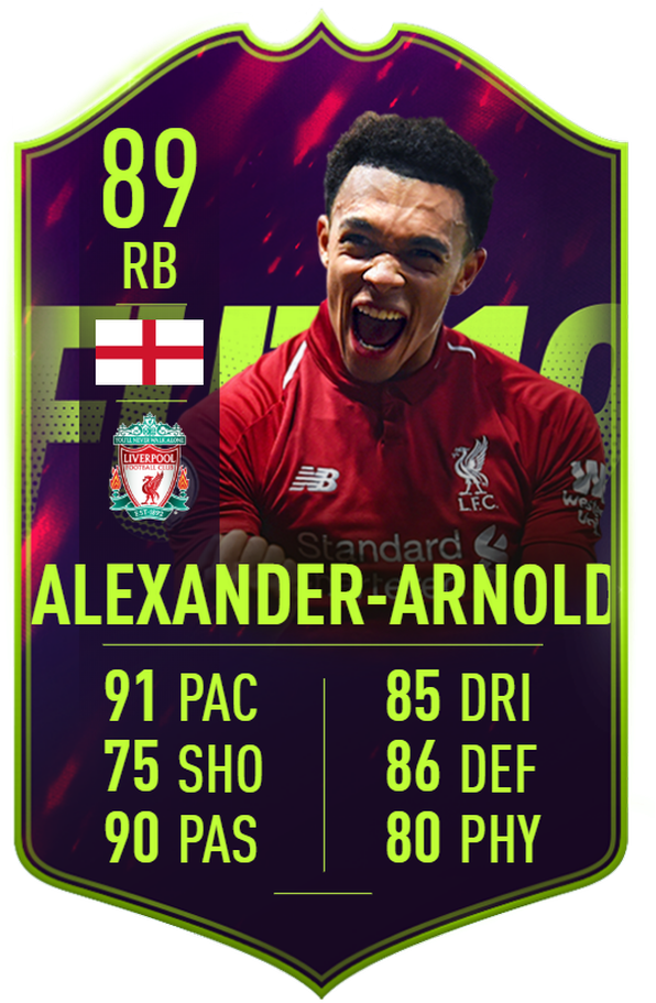 Trent Alexander-arnold Fut Future Stars Card - Liverpool F.c. (615x928), Png Download