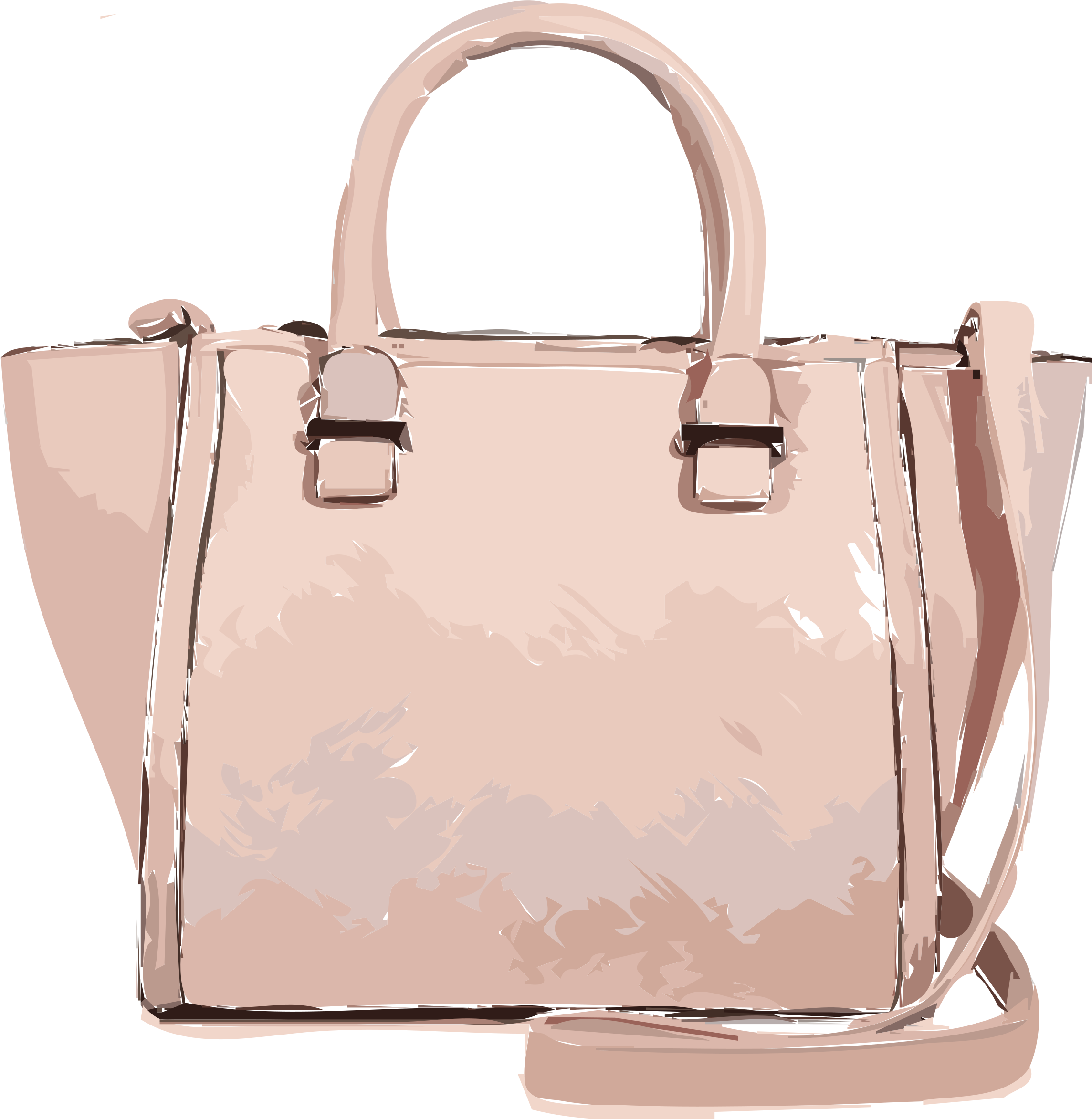 Big Image - Pink Bag Clip Art (2365x2400), Png Download