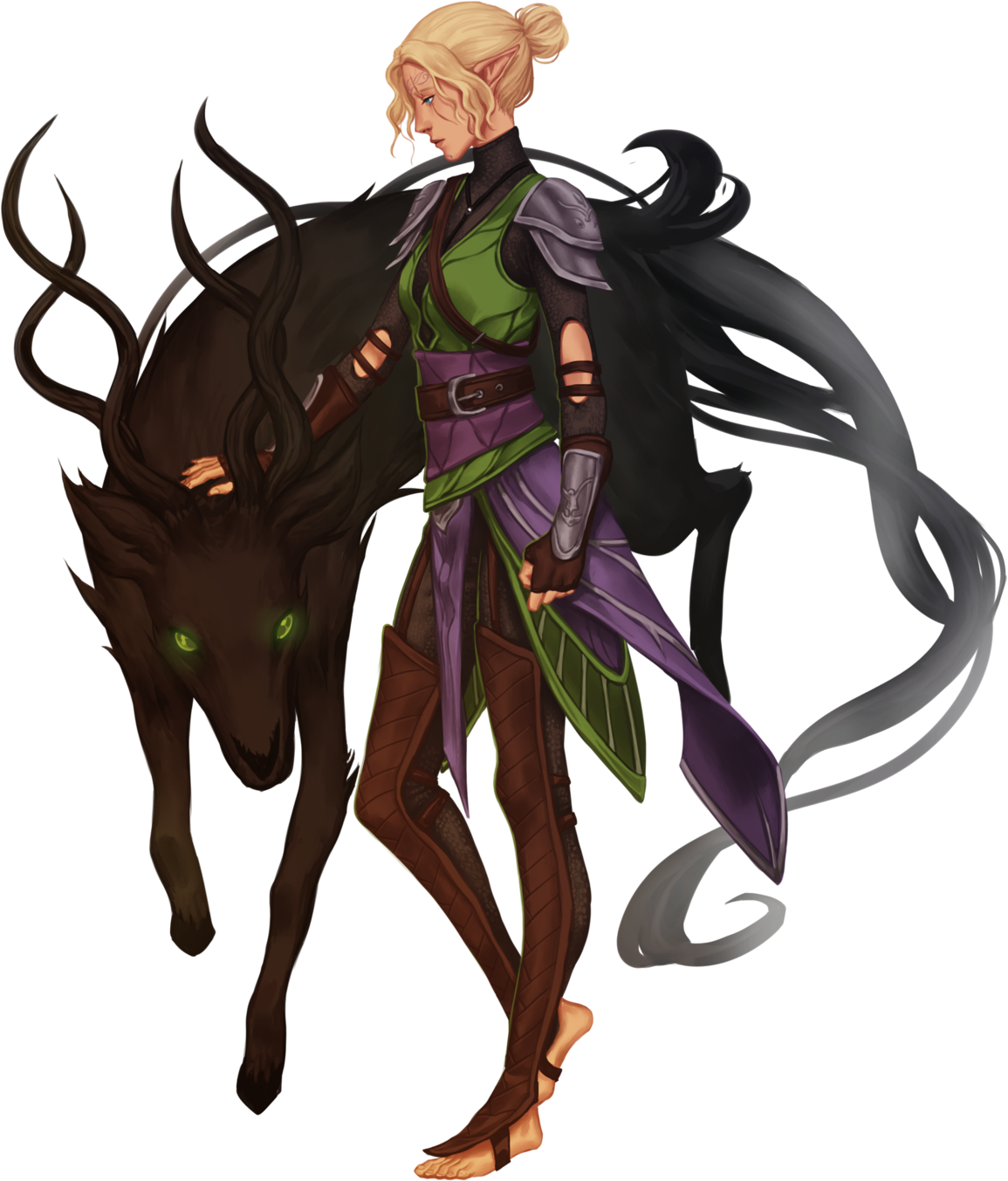 “january Commissions I Forgot To Post These Thank You - Character Illustration (1280x1480), Png Download