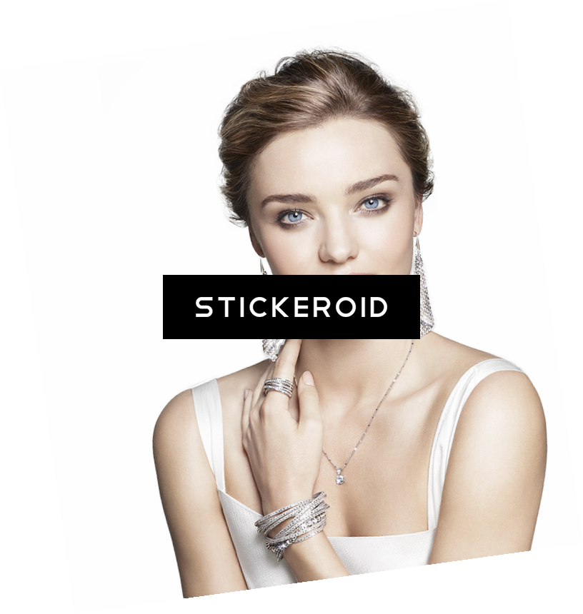 Miranda Kerr - Swarovski Slake Gray Bracelet White (816x860), Png Download