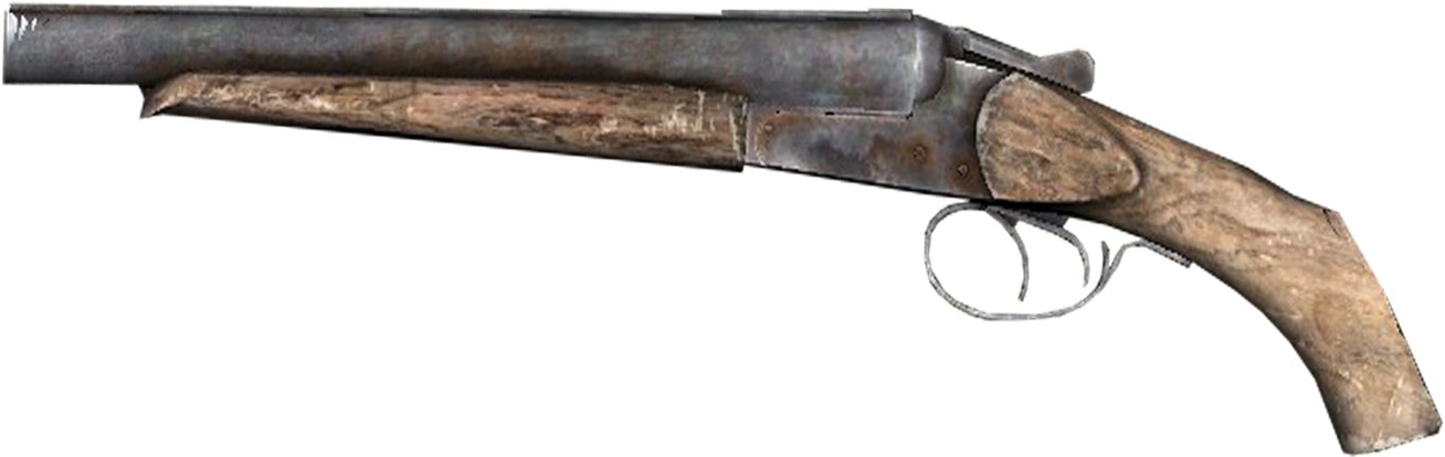 Sawed Off Shotgun - Izh 43 Sawed Off (1368x440), Png Download