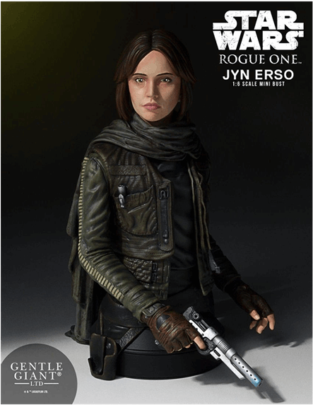 1 Of - Star Wars Jyn Erso Rogue One Mini Bust Statue (600x600), Png Download