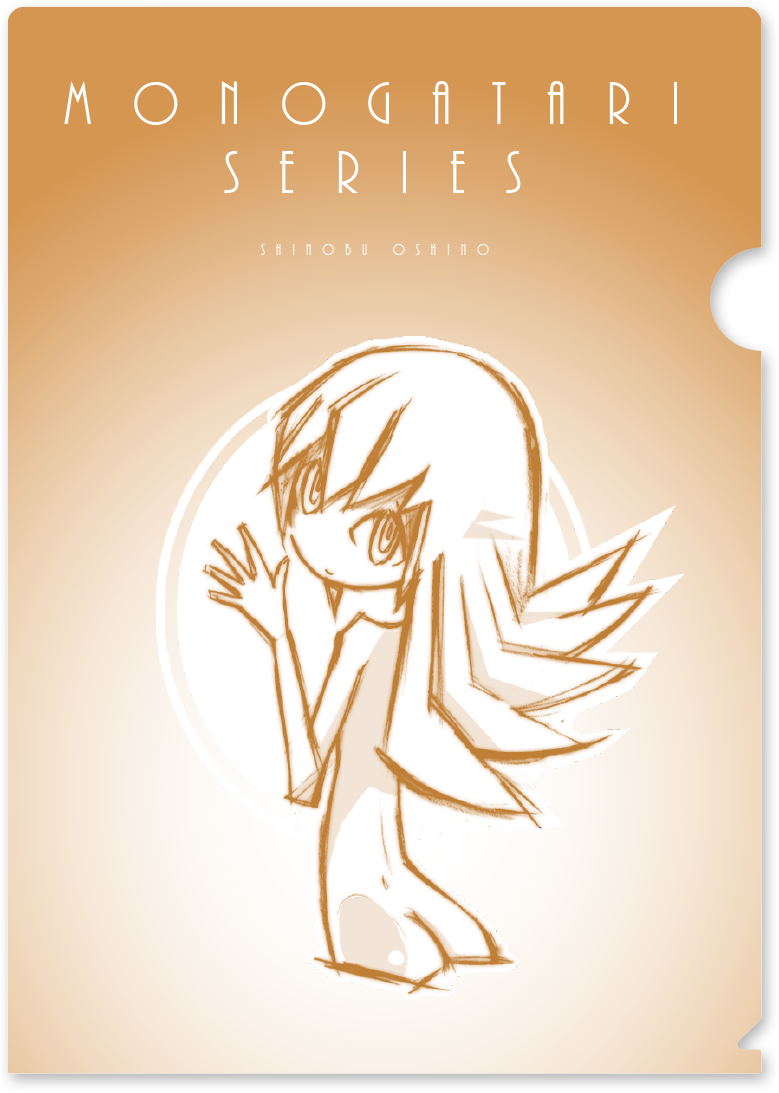 クリアファイル仕様 - Monogatari Series A4 Clear File: Monogatari Series (800x1107), Png Download