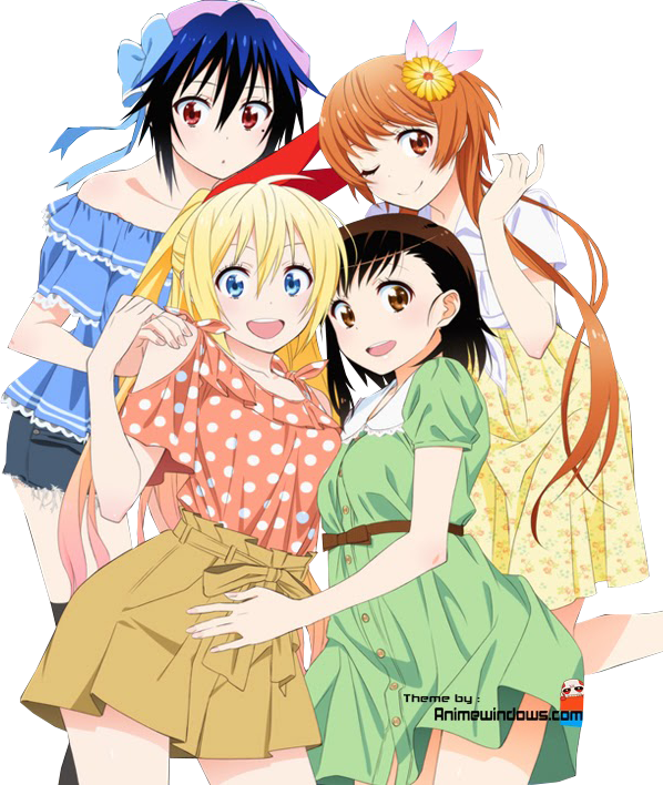 Browse Nisekoi Collected By Rin And Make Your Own Anime - Nisekoi Boys Girls Mens Womens Unisex Leather Wrist (598x708), Png Download