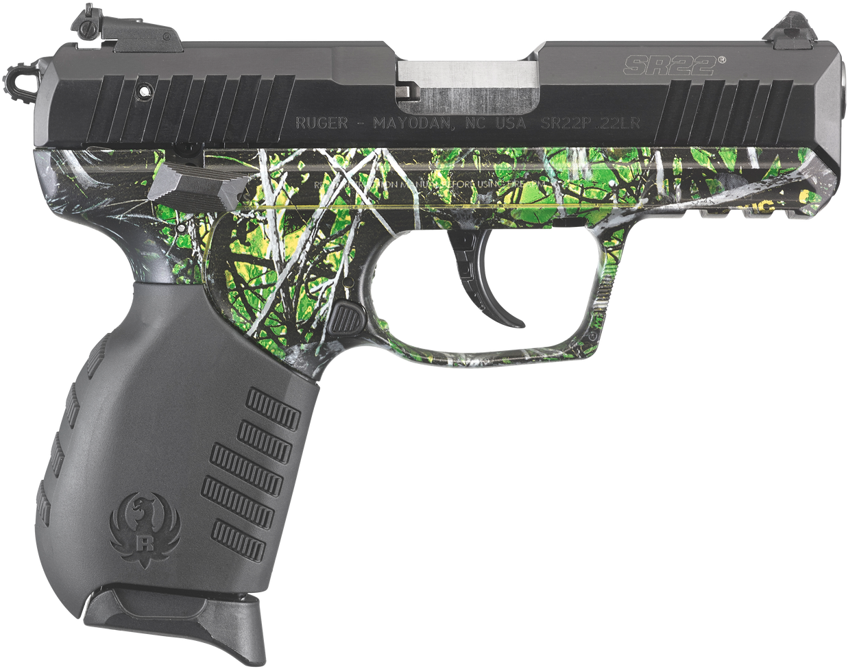 Ruger 3633 Sr22 Standard Single/double 22 Long Rifle - Ruger Sr22 Toxic Camo (1280x996), Png Download