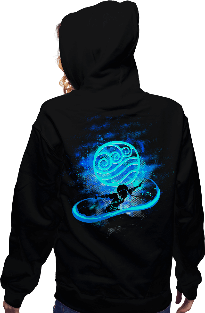 Katara Art - Hoodie (930x1294), Png Download