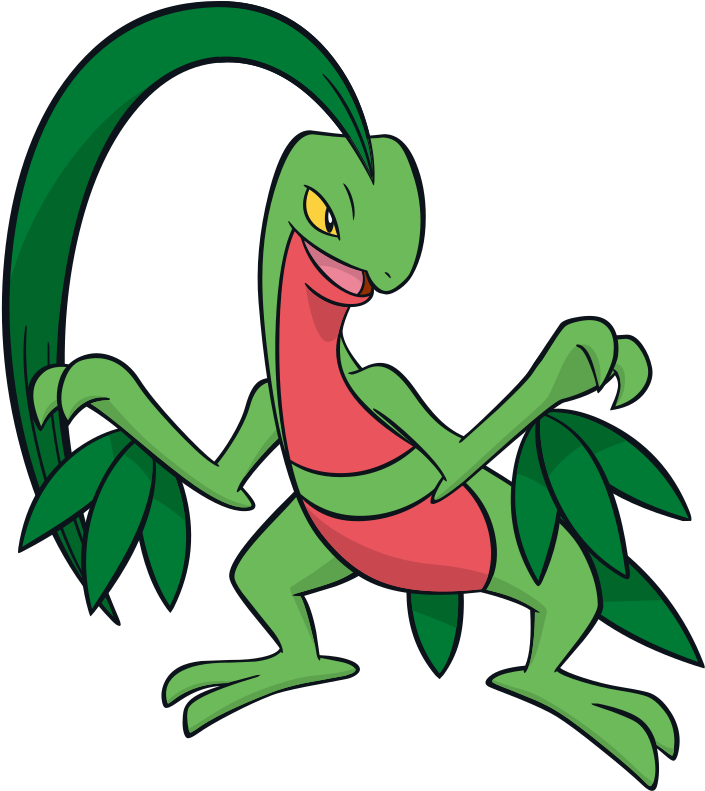 Grovyle Global Link Artwork - Grovyle Dream (718x800), Png Download