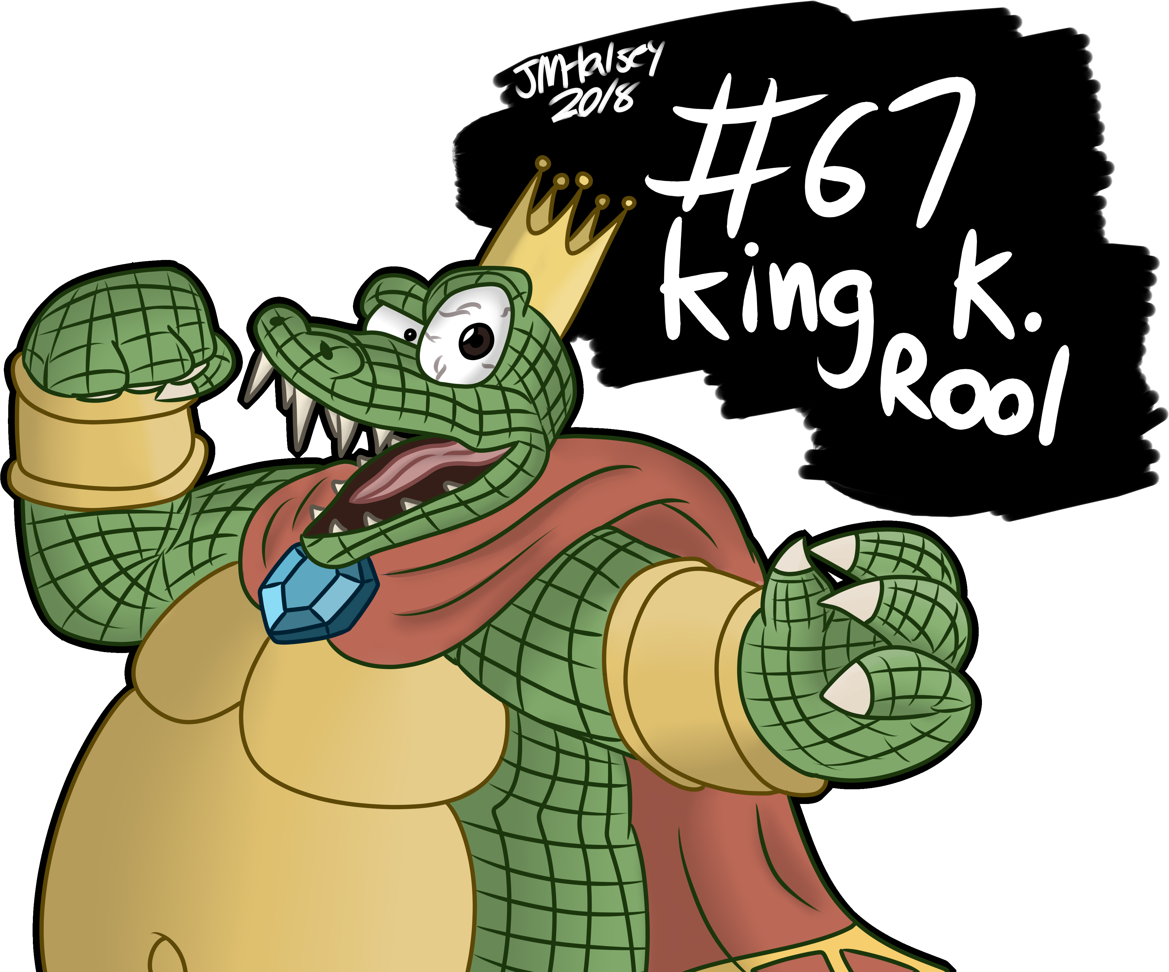 Ultimatedrew King K - King K Rool (4500x3500), Png Download