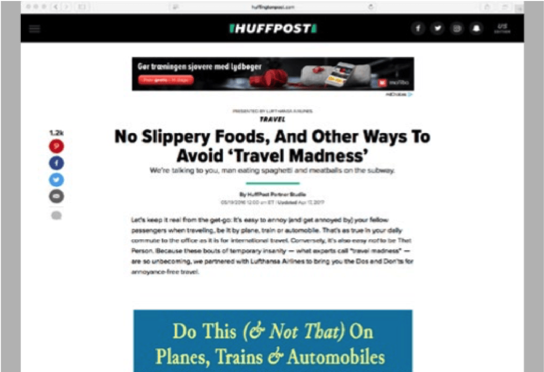 Native Ad Infographic - Advertising (1201x751), Png Download