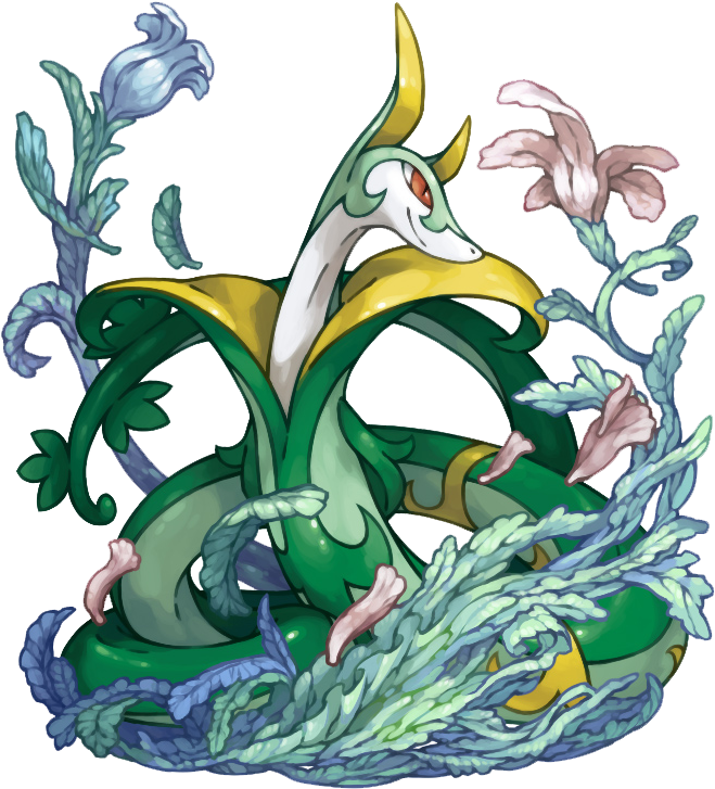 Serperior Grass Type Pokemon, Pokemon Memes, Pokemon - Pokemon Jaroda (690x760), Png Download