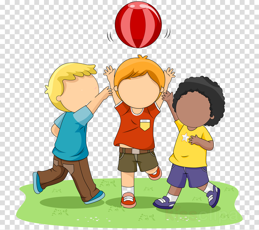Children Playing Clip Art Clipart Child Clip Art - Kids Playing Ball Clip Art (900x800), Png Download