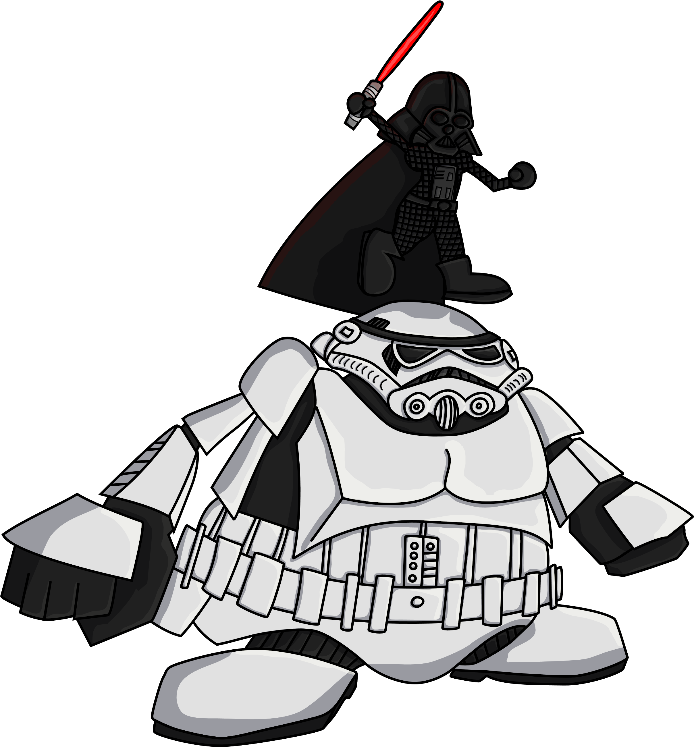 [star Wars X Final Fantasy Vii] Cait Vader - Cait Sith Star Wars (2550x2694), Png Download