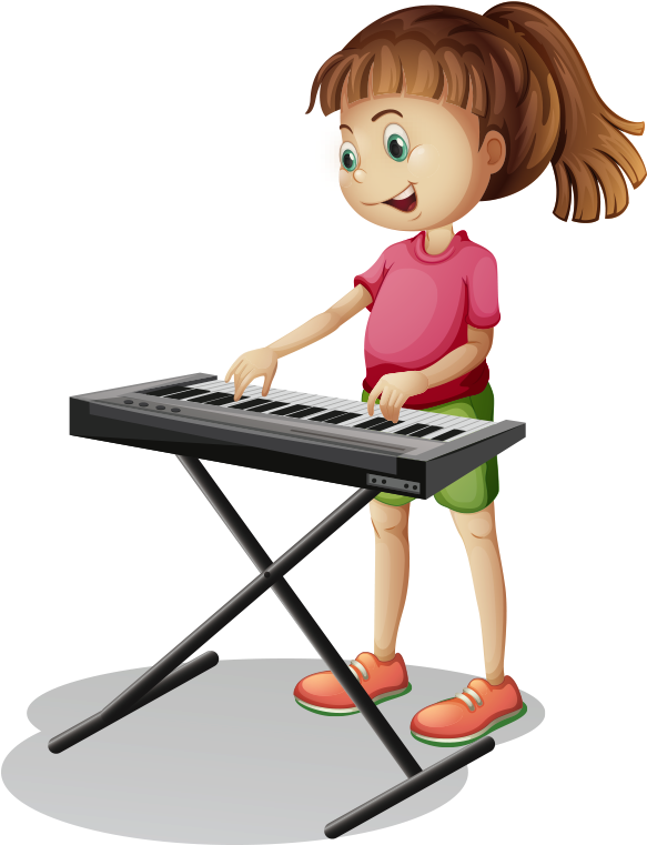 Piano Cartoon Stock Photography - Kids Playing Musical Instruments (800x800), Png Download