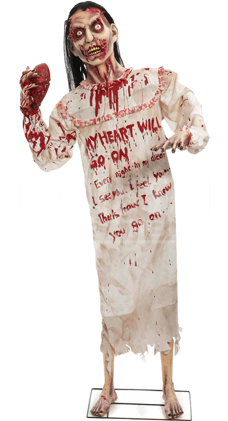 Standing Heartless Zombie Woman - Heartless Zombie (850x850), Png Download