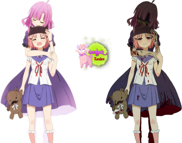 #anime #gakkou #yuki #takeya #zombie #girl #girls #chan - Gakkou Gurashi Megu Nee Zombie (700x494), Png Download