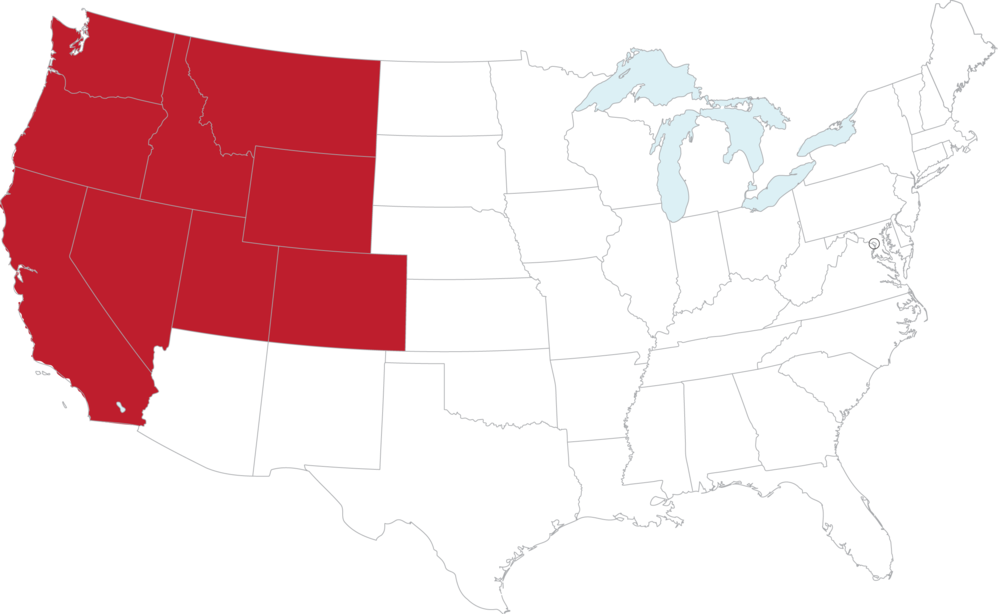 West (1000x614), Png Download