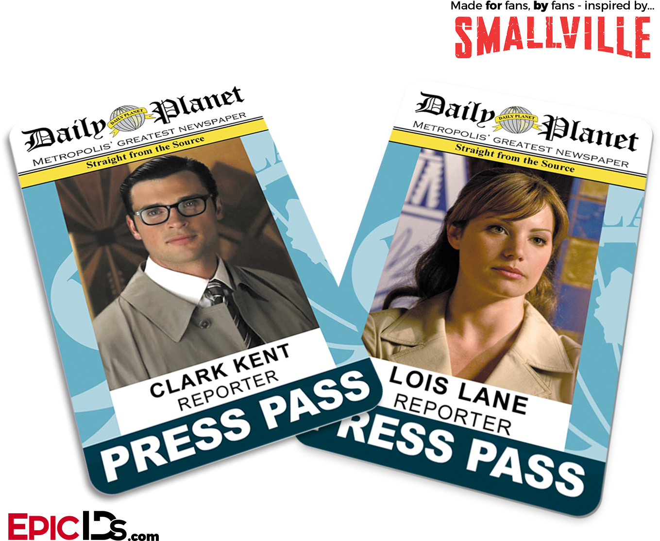 Daily Planet 'smallville' Press Pass - Michael Rosenbaum Signed Autographed Smallville Pilot (1417x1181), Png Download